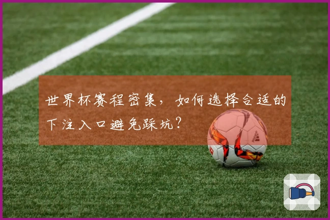 世界杯赛程密集，如何选择合适的下注入口避免踩坑？