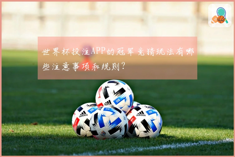 世界杯投注APP的冠军竞猜玩法有哪些注意事项和规则？