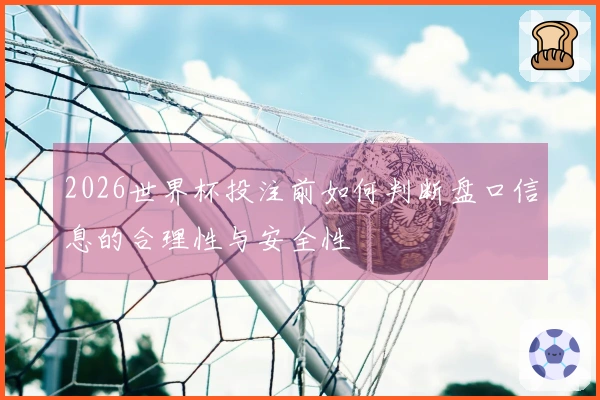 2026世界杯投注前如何判断盘口信息的合理性与安全性